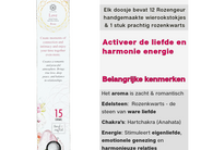 Edelsteenwierook Liefde - Rozenkwarts - 3 pakjes - Green Tree Luxe wierook - Gemstone Incense Love